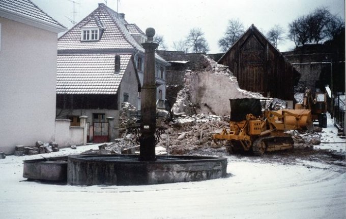 12 - Destruction de la chapelle Sainte Barbe le 16 février 1970