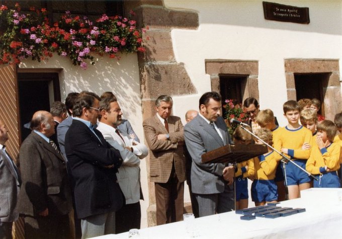 14 - L'inauguration du Club House en août 1981