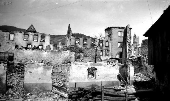 83 - Wihr au Val détruit le 18 juin 1940