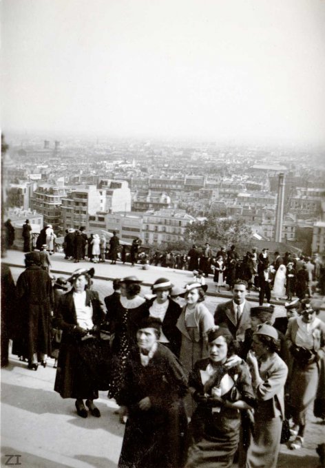 27 - La montée vers  la Basilique du Sacré-Coeur de Montmartre - 1936