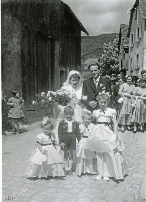 18 - Le mariage de Cécile et Jean Schmitt en 1955