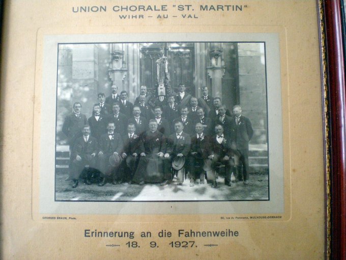 25 - L'inauguration du drapeau de la chorale le 18 septembre 1927