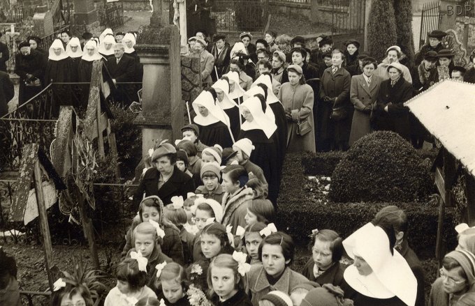 45 - Enterrement de la Soeur Marie-Nicolas le 23 février 1955