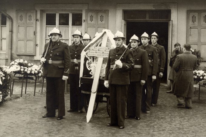 L'enterrement de la soeur Marie Nicolas le 23 février 1955