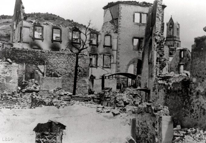 65 - Wihr au Val détruit le 18 juin 1940