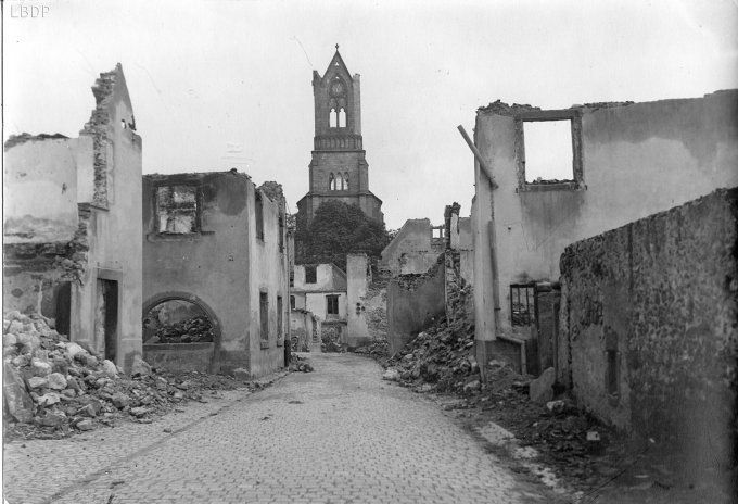 54 - Wihr au Val détruit le 18 juin 1940