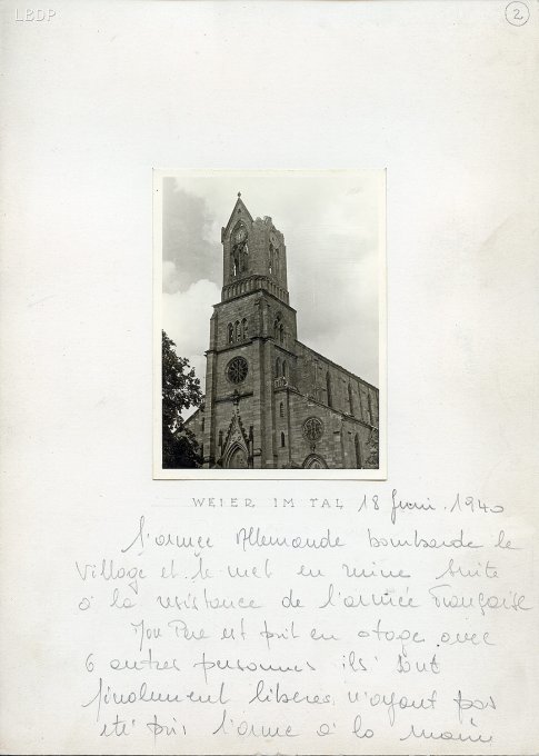 51 - Wihr au Val détruit le 18 juin 1940