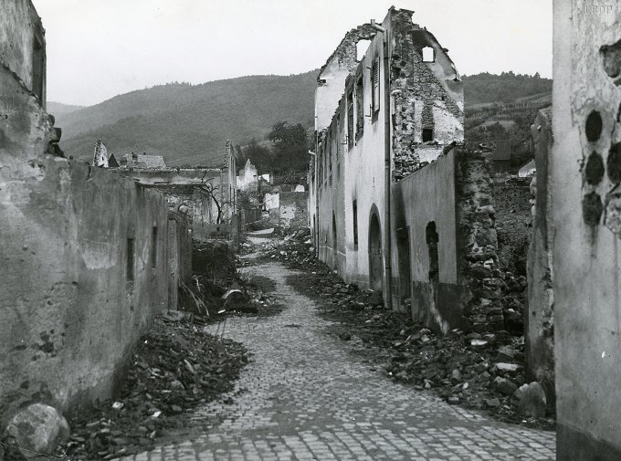 40 - Wihr au Val détruit le 18 juin 1940