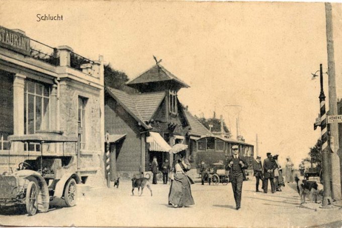 23 - Le tram de Munster au sommet du col de la Schlucht