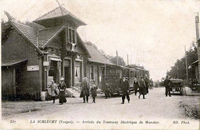 22 - Le tram de Munster au sommet du col de la Schlucht