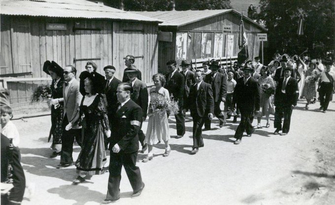 28 - La fête de la musique à Wihr-au-val, le 14 juillet 1949