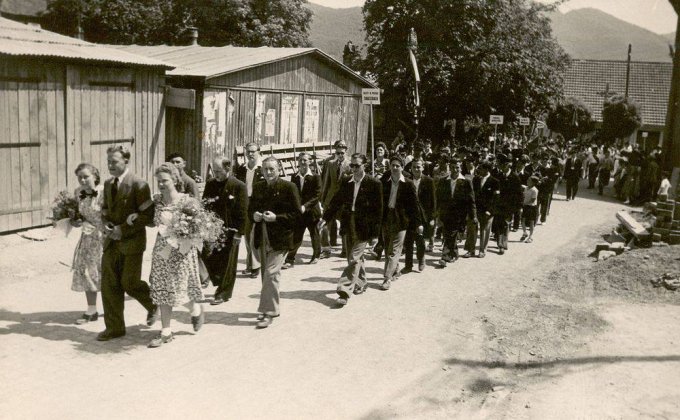 27 - La fête de la musique à Wihr-au-val, le 14 juillet 1949