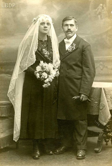 50 - Le mariage de Kauffmann Adèle et de Maurer Isidore le 15 avril 1921