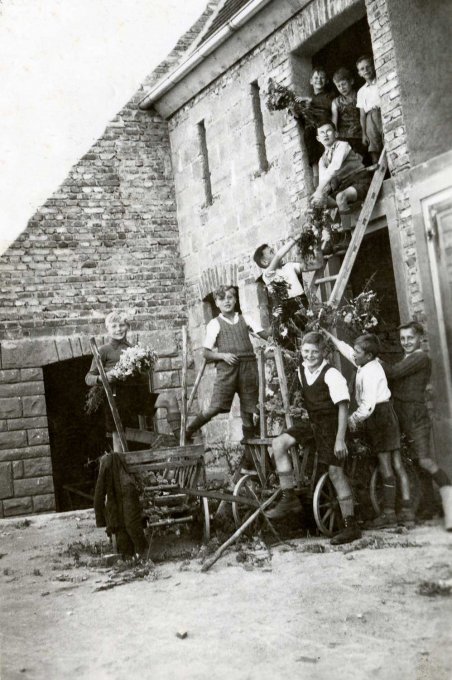 03 - Le ramassage de plantes (Schomgarben ou de l'achillée millefeuille) par les enfants pour faire des tisanes pour les soldats allemands