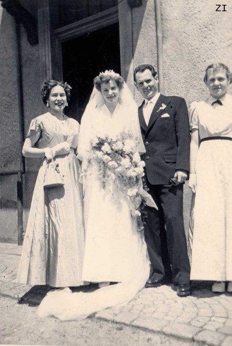 21 - Le mariage de Zeh Clémence et Kempf Marcel en 1955