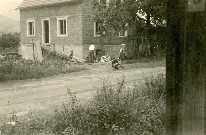 29 - La maison en construction en 1955