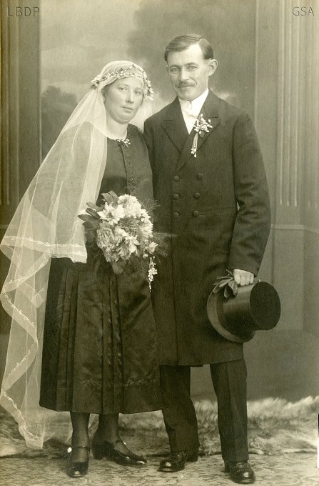 44 - Le mariage de Stihlé Cécile et de Heinrich Jérôme en octobre 1926