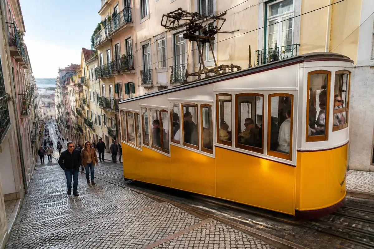 Plan funiculaire Lisbonne : guide pratique des trois lignes iconiques